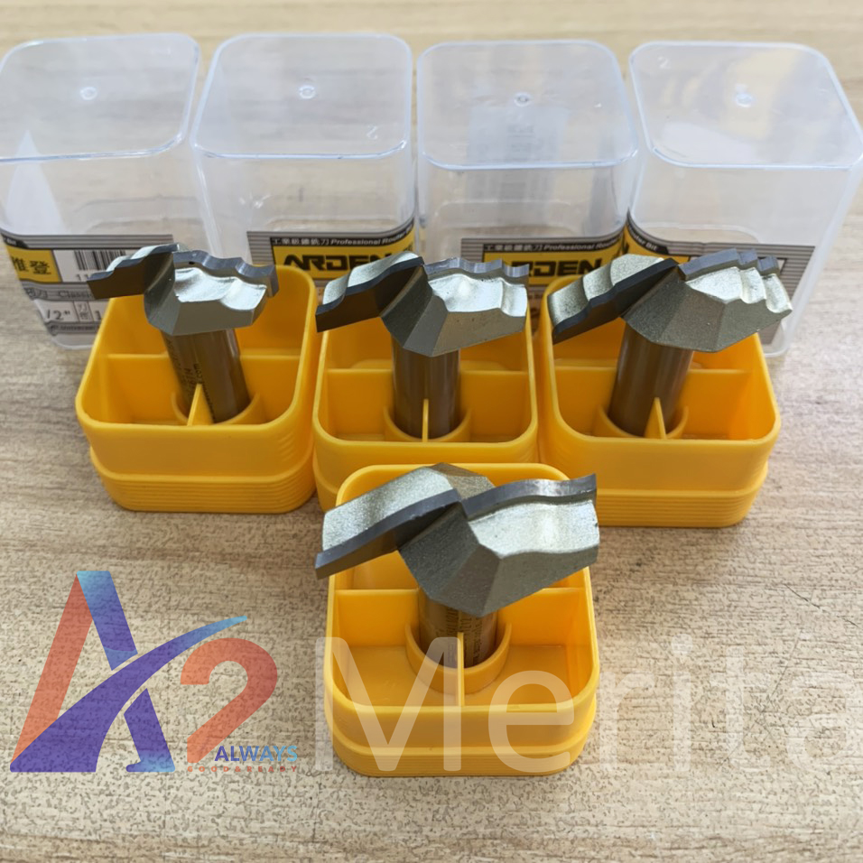 Mũi phay, mũi soi, mũi cắt pano cửa cốt 1/2" Arden (máy CNC) (tùy chọn size-giá lẻ từng size)