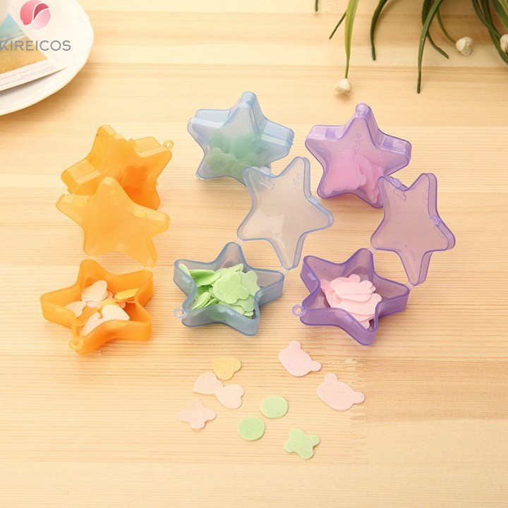 [HCM]Combo 3 Hộp Xà Phòng Giấy Rửa Tay Hình Ngôi Sao Nhiều Màu