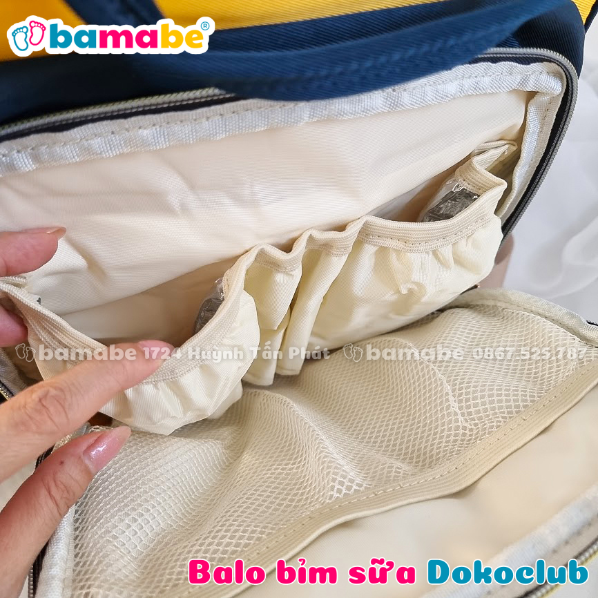 [HCM]Balo Bỉm Sữa Đa Năng Dokoclub Chống Nước