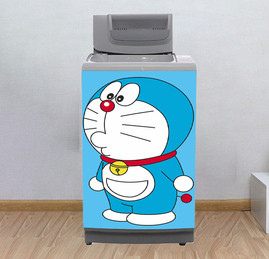 [HCM]Decal dán máy giặt mẫu Doraemon 16