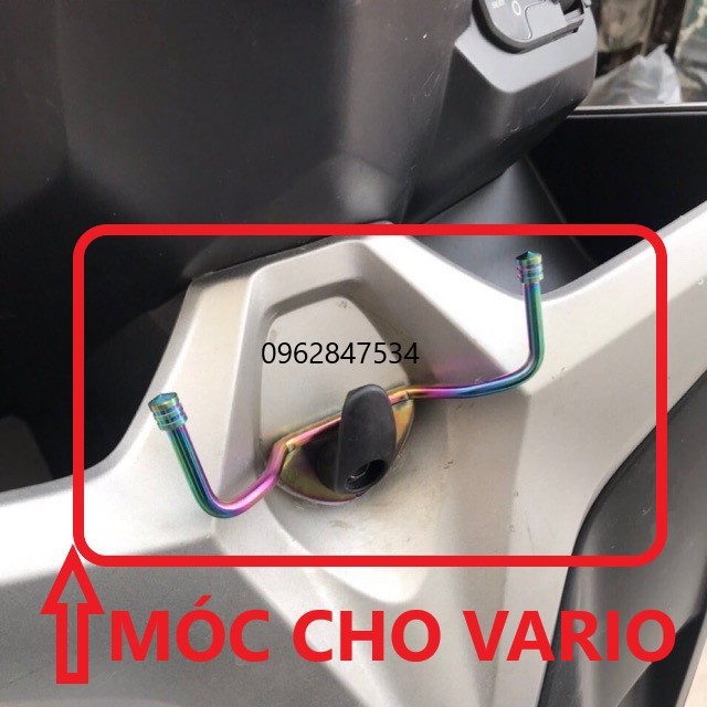 Móc treo đồ vario 2018-2020 mẩu 2 sừng tiện ích - vindecal bd