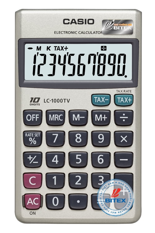 Máy tính casio lc1000tv - w-dp