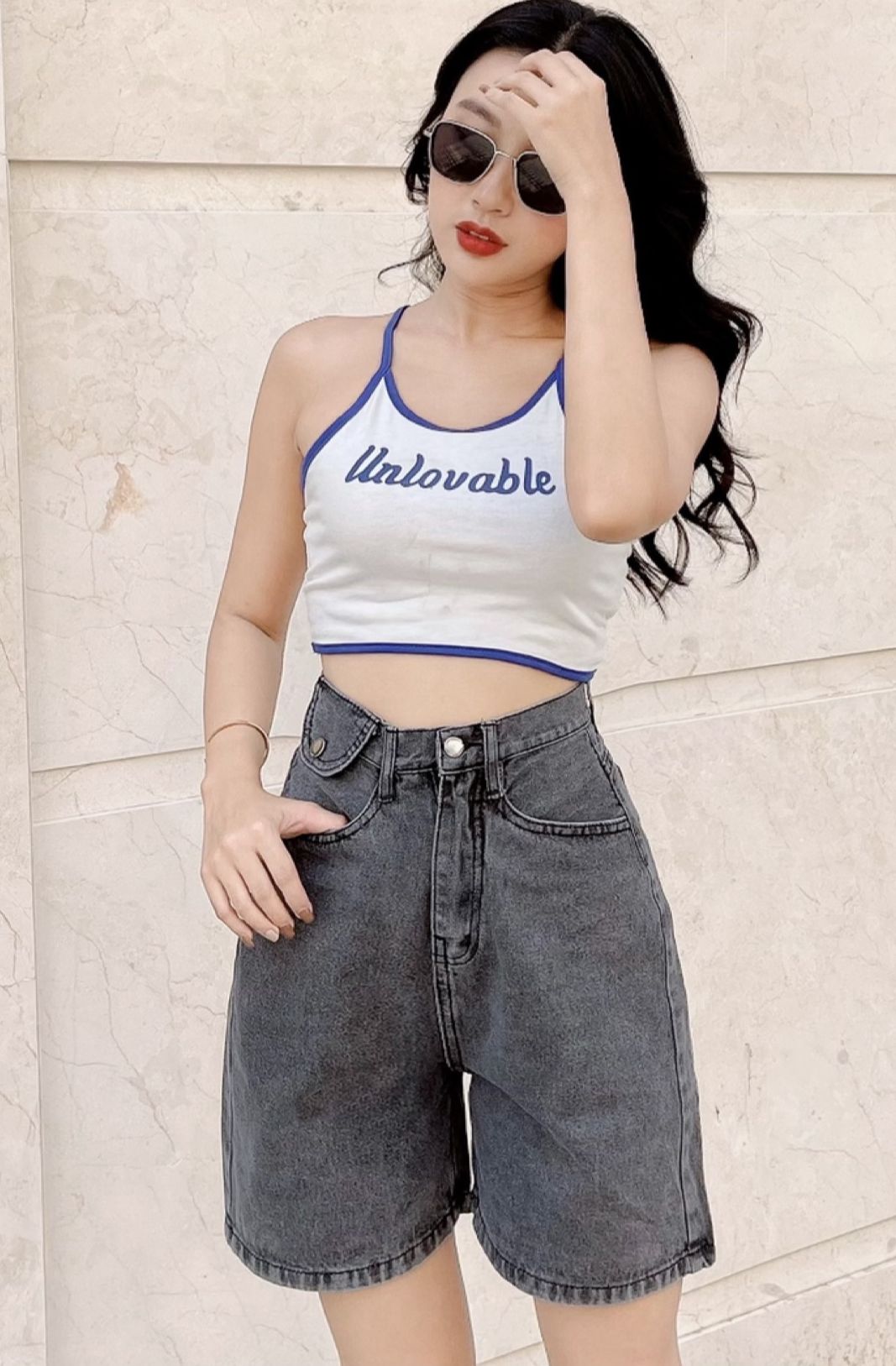 QUẦN JEANS NGỐ LỬNG NỮ LƯNG CAO PHỐI TÚI NẮP XÁM NHẠT FORM RỘNG LAI CUỐN VẢI MỀM MỊN CHUẨN FORM HOT HIT SIÊU XỊN SÒ CAO CẤP UTI