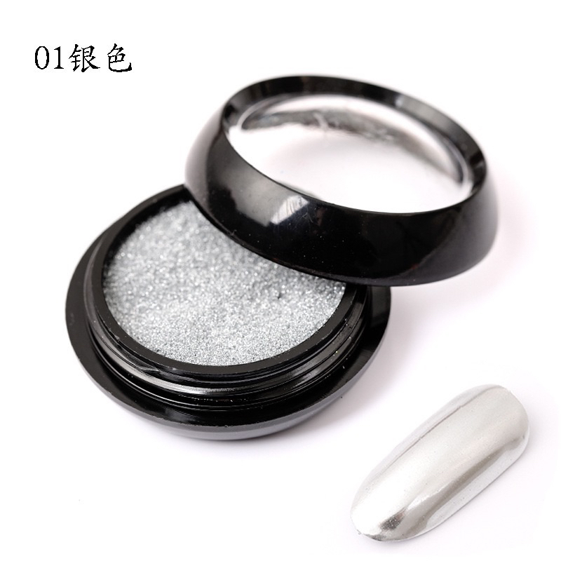 Bột tráng gương móng tay màu vàng - bạc