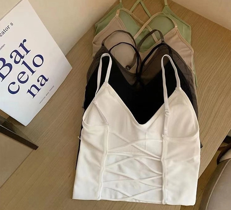 Áo hai dây crotop đan dây lưng có mút ngực co dãn 4 chiều