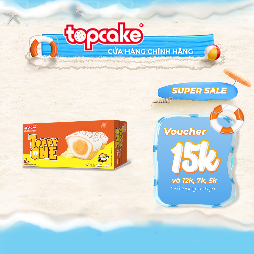 Bánh cupcake TOPPY ONE - Nhân kem phô mai