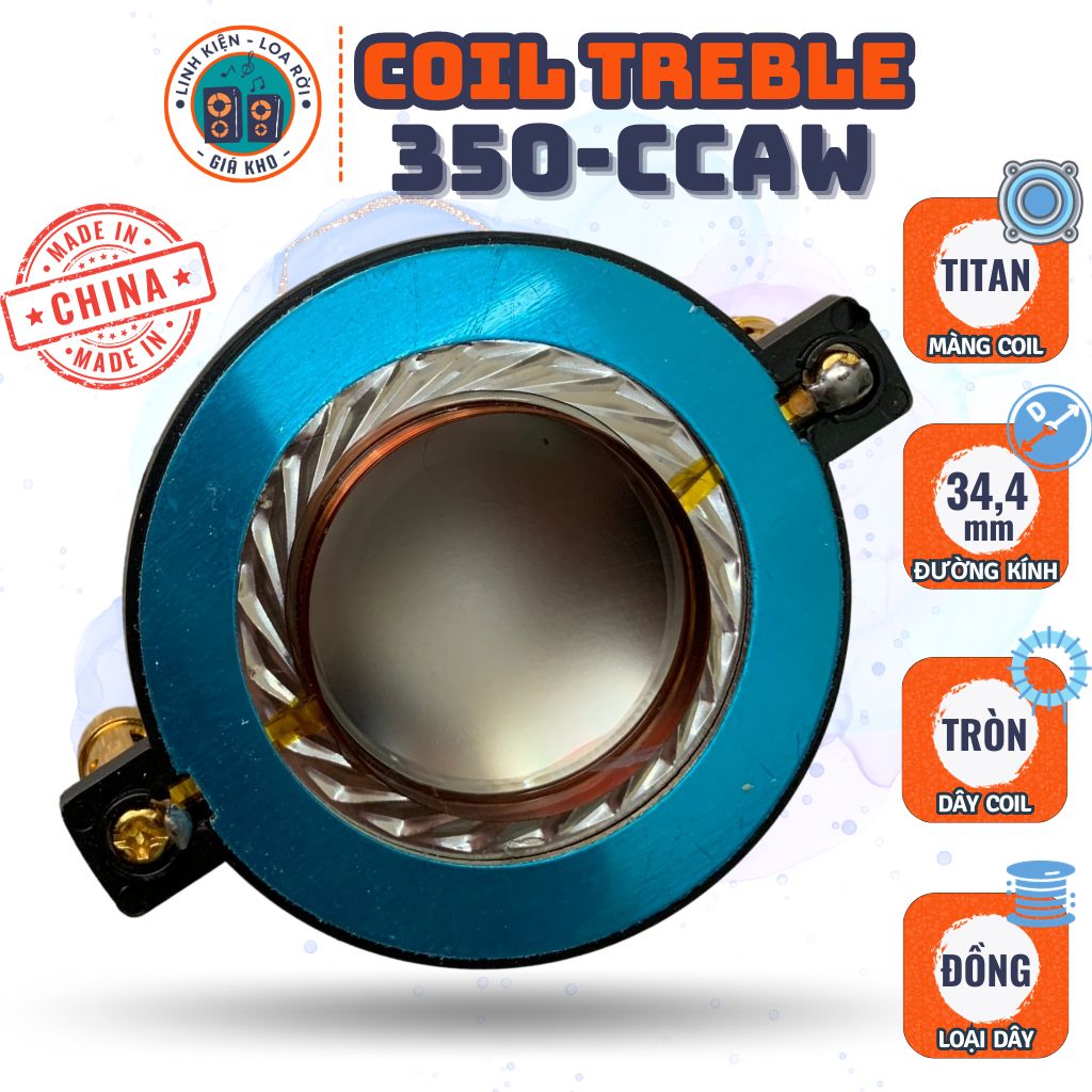 Coil Loa Treble 350 CCAW - Titanium - Made in China