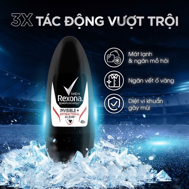 Lăn Khử Mùi Nam Rexona Antibac 50ml