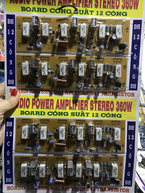 Mạch công suất 360w 12 sò