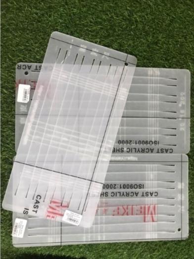Thước cắt chun mica thưóc cắt chun