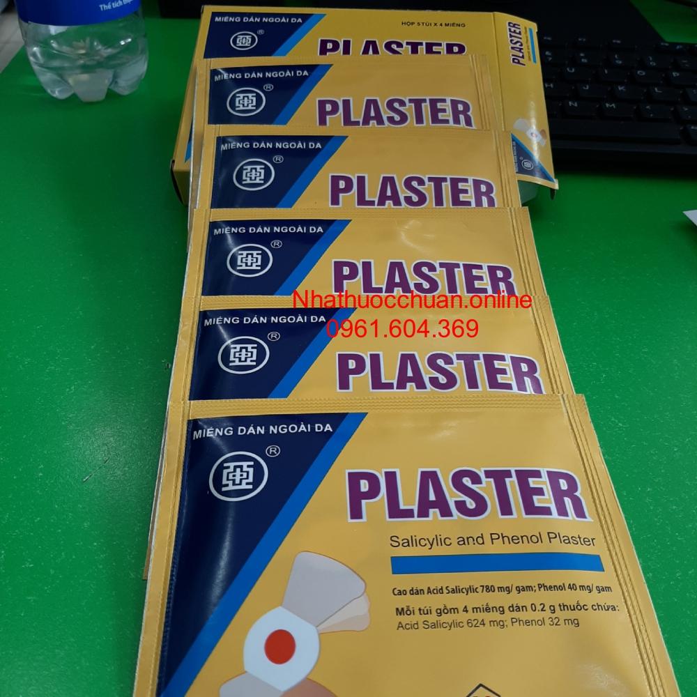 Miếng dán mụn cơm, mụn cóc Plaster ( hộp 5 túi * 4 miếng)