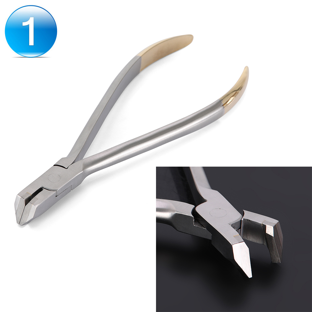 Nha sĩ kìm xa cuối cắt thép không gỉ chỉnh nha kìm nha khoa nhạc cụ dụng cụ hàm vòm cắt chỉnh nha cắt