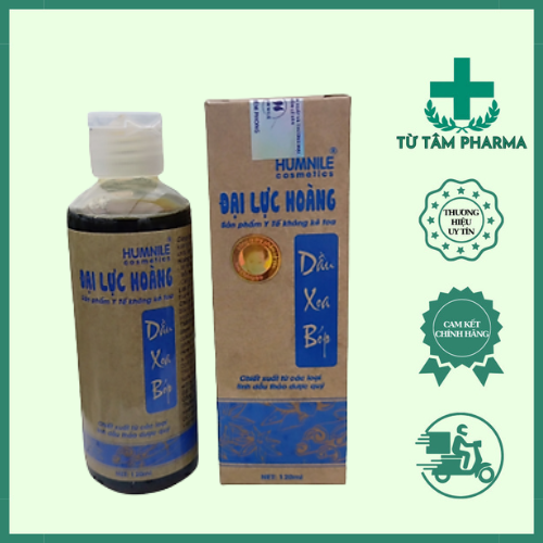 Dầu xoa bóp đại lực hoàng tinh dầu xoa bóp đại lực hoàng 120ml - giải pháp hỗ trợ cơ xương khớp - từ tâm pharma