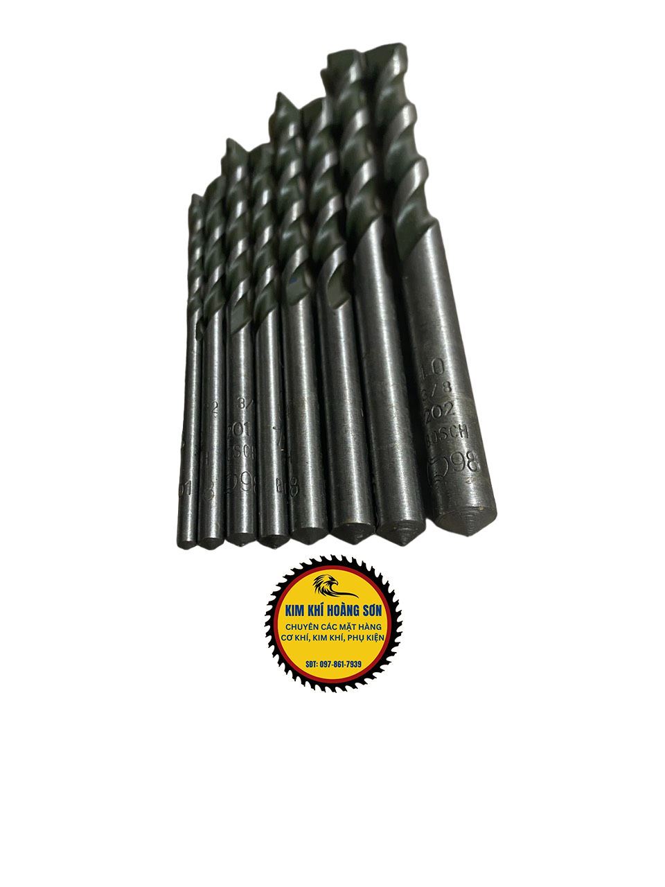 Original Bosch 8 PCs 3 - 10mm diameter 2 segment concrete drill bit set, 2 pin wall drill bit high temperature resistance