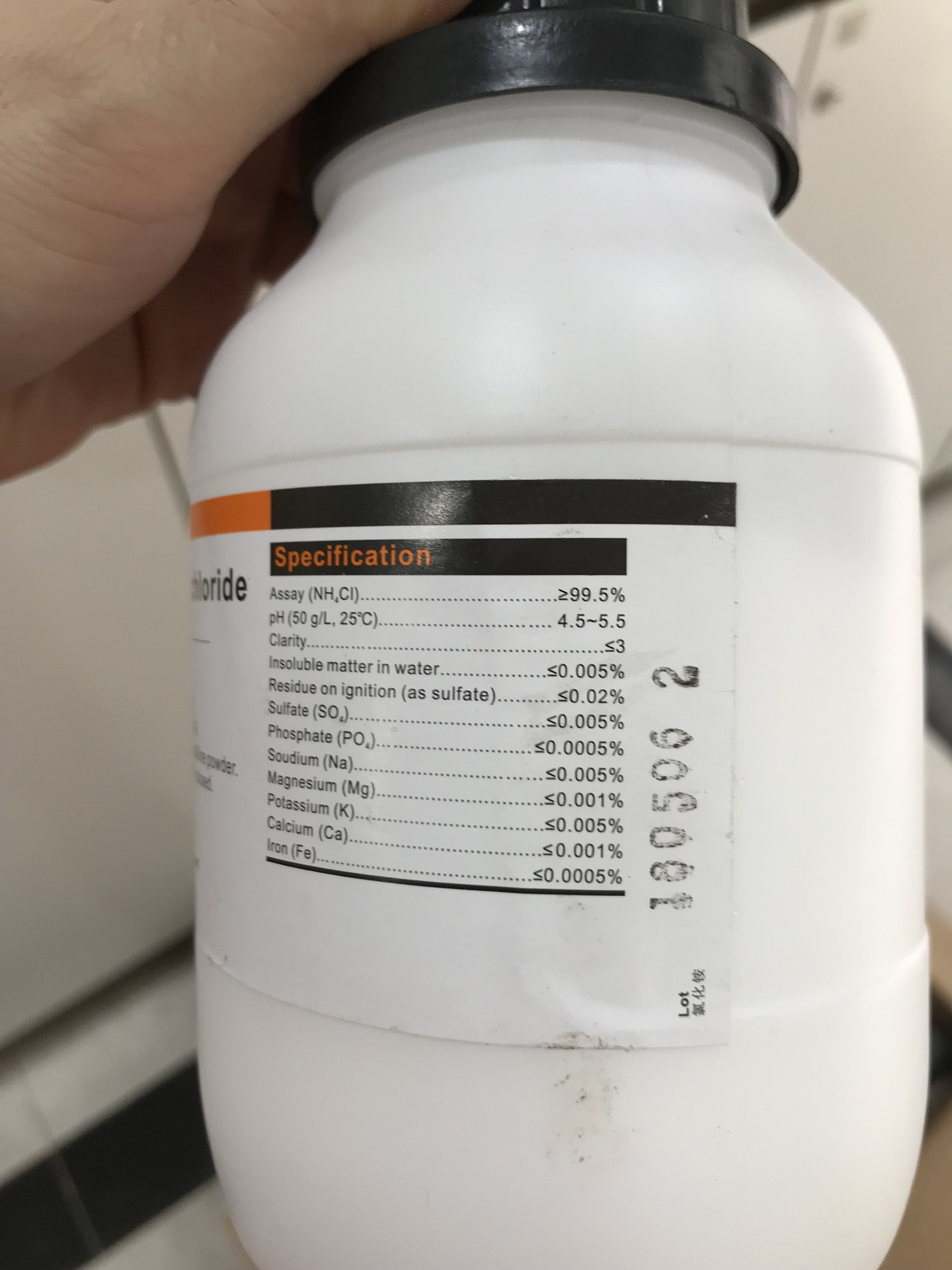 NH4CL lọ 500g