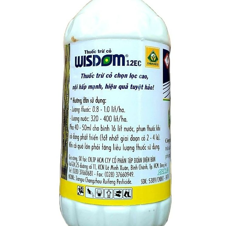 (Combo 5 chai)💎 Thuốc trừ cỏ chọn lọc WISDOM 12EC (250ml).💖