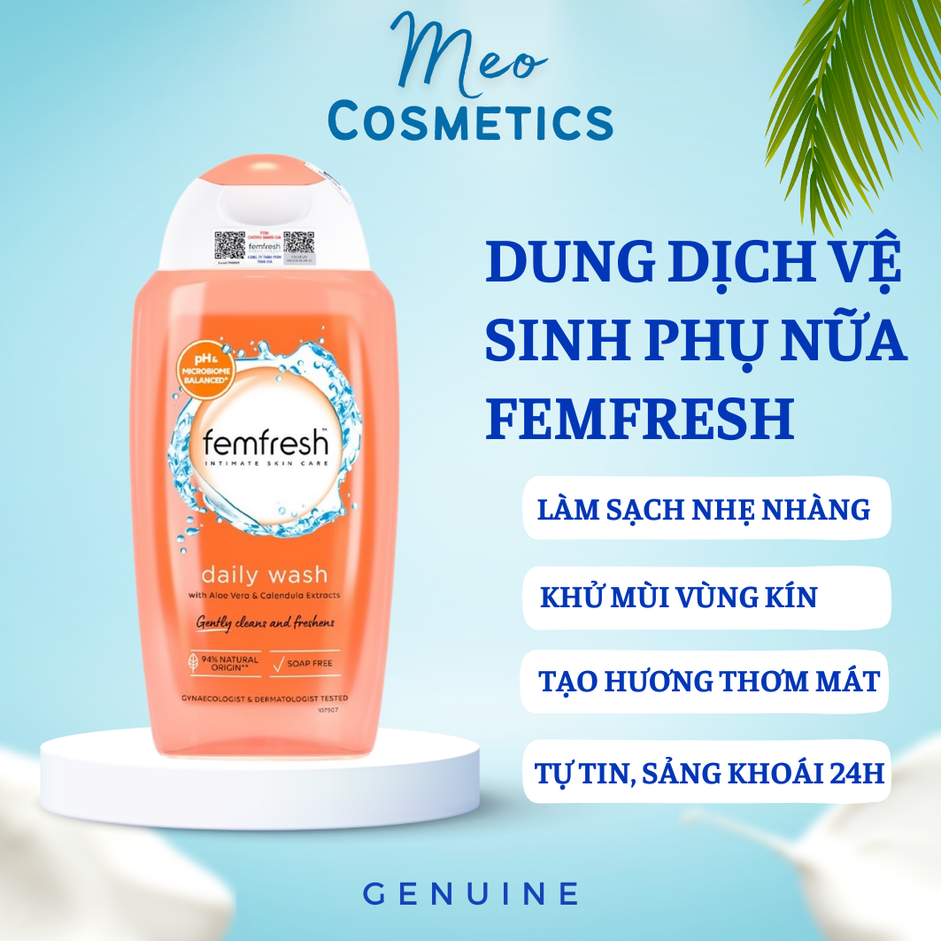 Dung dịch vệ sinh phụ nữ Femfresh Daily Intimate Wash 150ml, 250ml