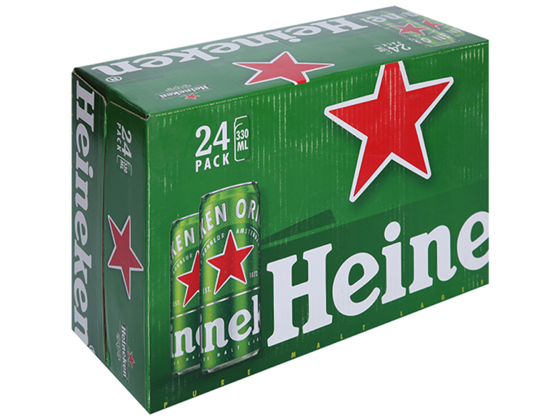 [QT lazgame] Thùng 24 lon Heineken Sleek lon cao 330ml