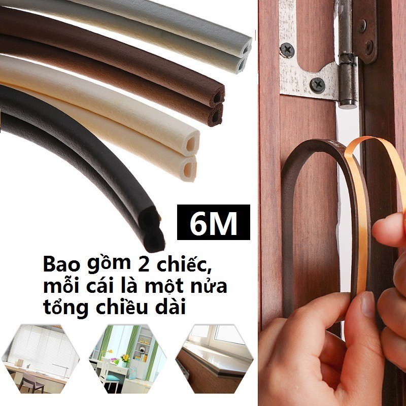 [HCM]6 Mét Ron Nẹp Khung Cửa Chống Gió Lùa Cách Âm Chống Va Đập