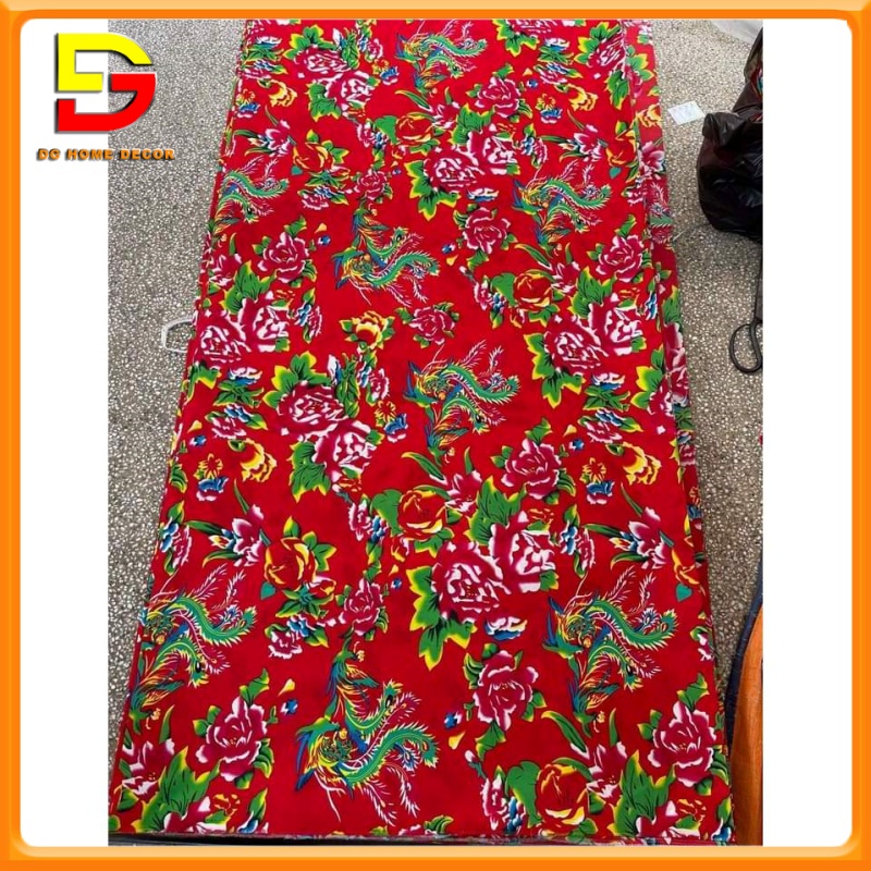 Khăn Trải Bàn Công Phượng Vải Nhung Đỏ Trang Trí Tết Sự Kiện Lễ Hội Độc Đáo DGH-468