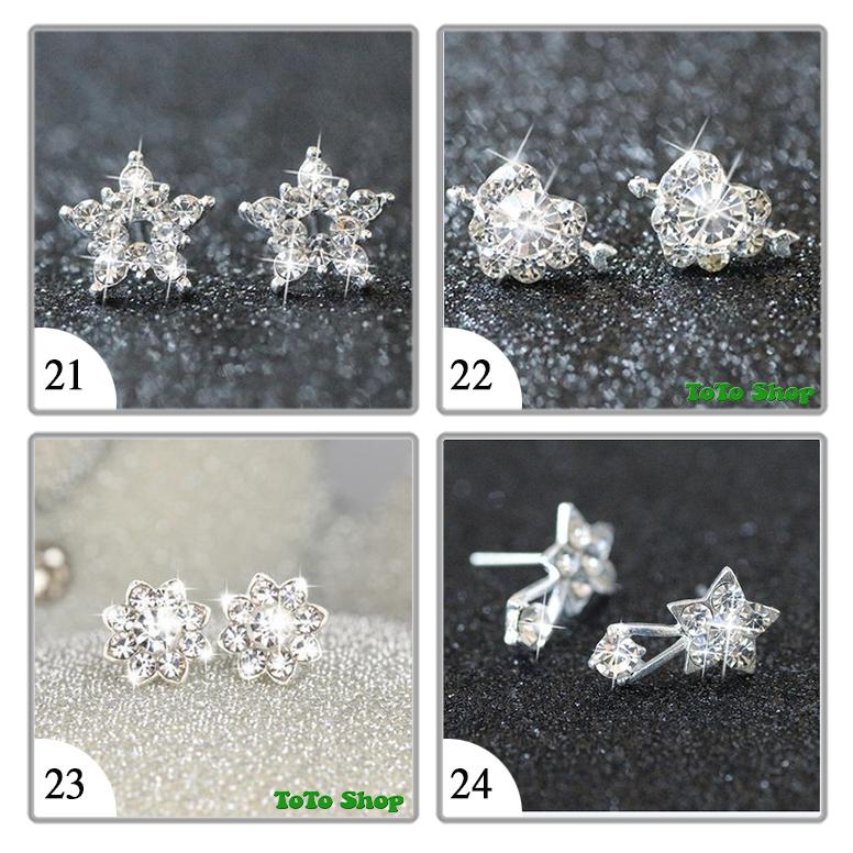 [01 đôi tùy chọn mẫu] Bông tai phong cách Hàn Quốc siêu dễ thương BSTKNu - [ToToShop]