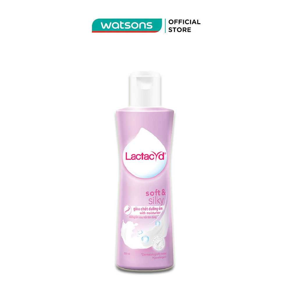 Dung dịch vệ sinh phụ nữ lactacyd soft and silky 250ml
