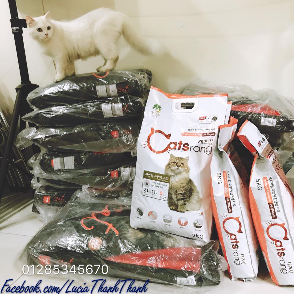 [HCM]Thức ăn hạt khô cho mèo Catsrang 1kg