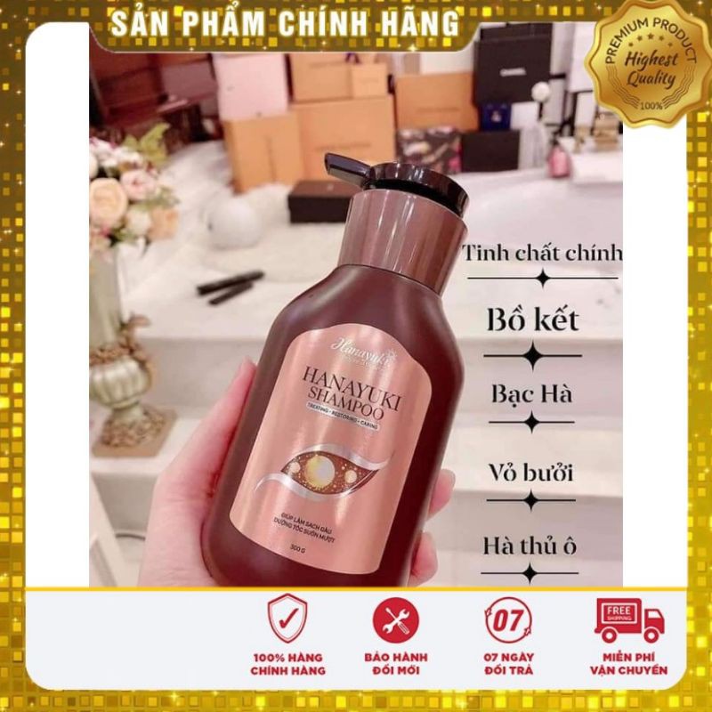 [HCM]Dầu gội Hanayuki Shampoo - chăm sóc tóc làm sạch gàu