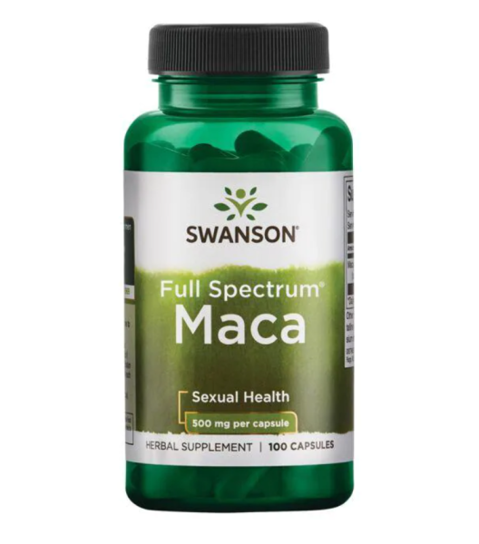 MACA | Swanson Full Spectrum Maca 500MG [100 Viên] - Hỗ Trợ Tăng Sinh Lý Nam Giới Cao Cấp - Muscle Fitness