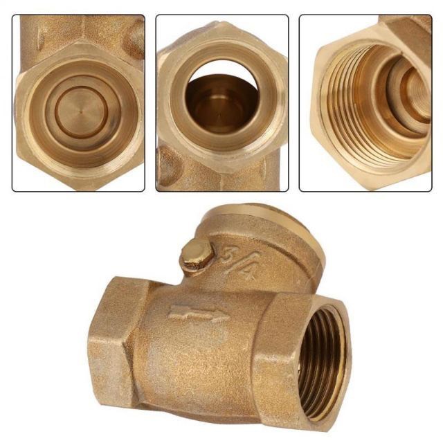 Van một chiều , van lá đồng dẫn nước 1 chiều ren 21 / 27 / 34
