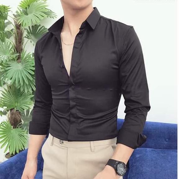 Áo sơ mi nam Nẹp che cúc SM01