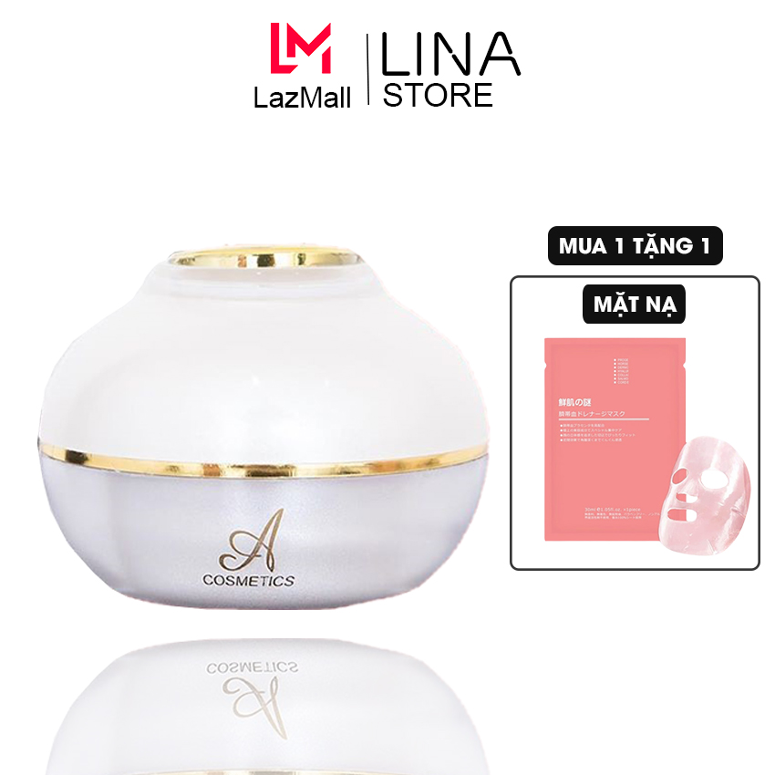Kem dưỡng trắng da mặt face pháp dưỡng ẩm mờ nám giảm mụn A cosmetics 50gr
