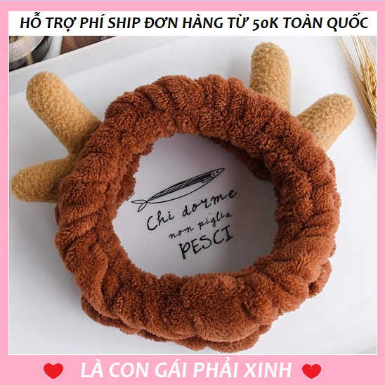 Băng đô rửa mặt tuần lộc - Băng đô nữ tuần lộc - băng đô nữ cá tính