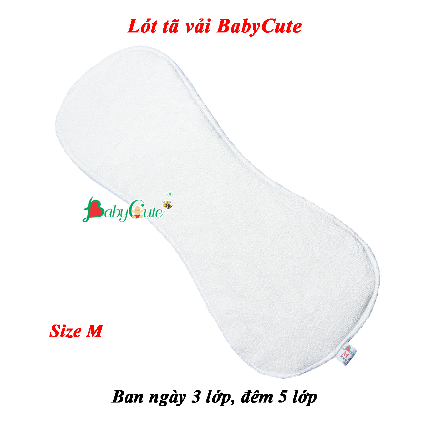 Lót tã vải Đêm BabyCute M 8-16kg