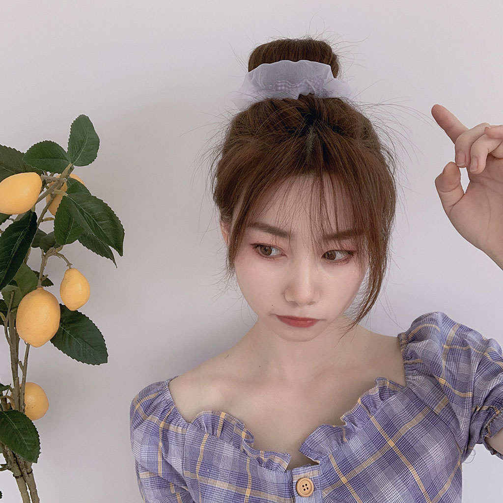 Cột tóc vải Scrunchies Caro mây CT60