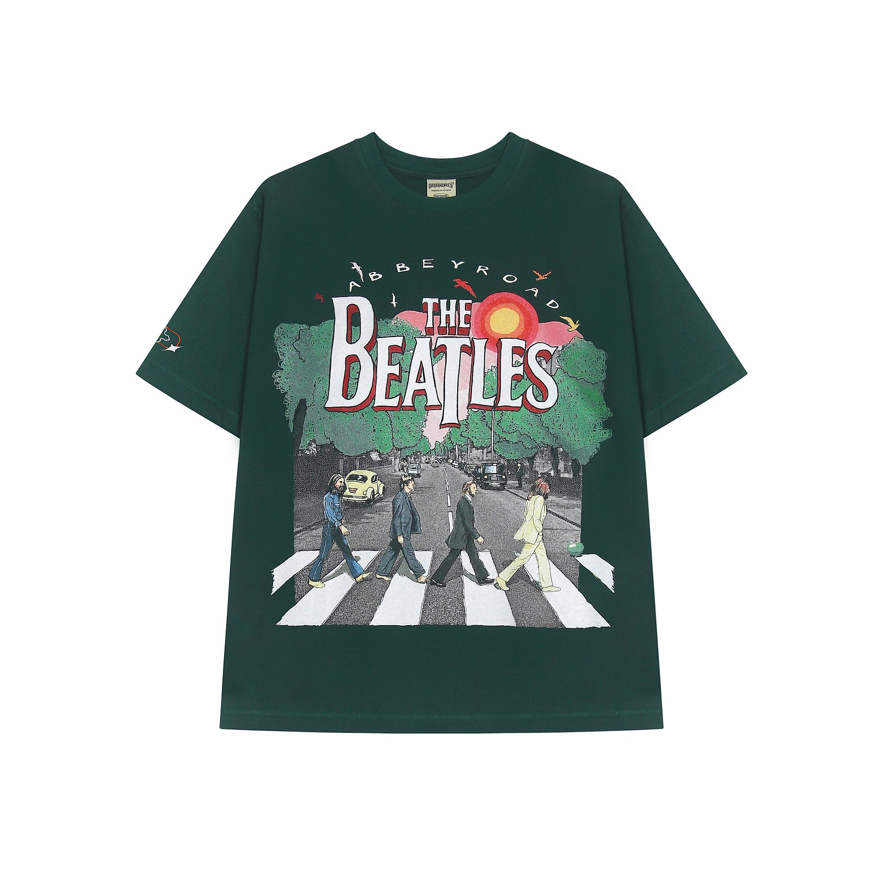 Áo thun URBAN MONKEY THE BEATLES GREEN 100% Cotton