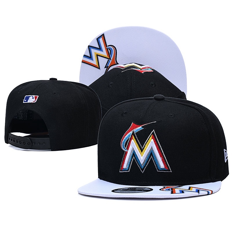 Ready Stock MLB Forida Marlins Adjustable Baseball Cap Flat Cap Outdoor Sports Hat