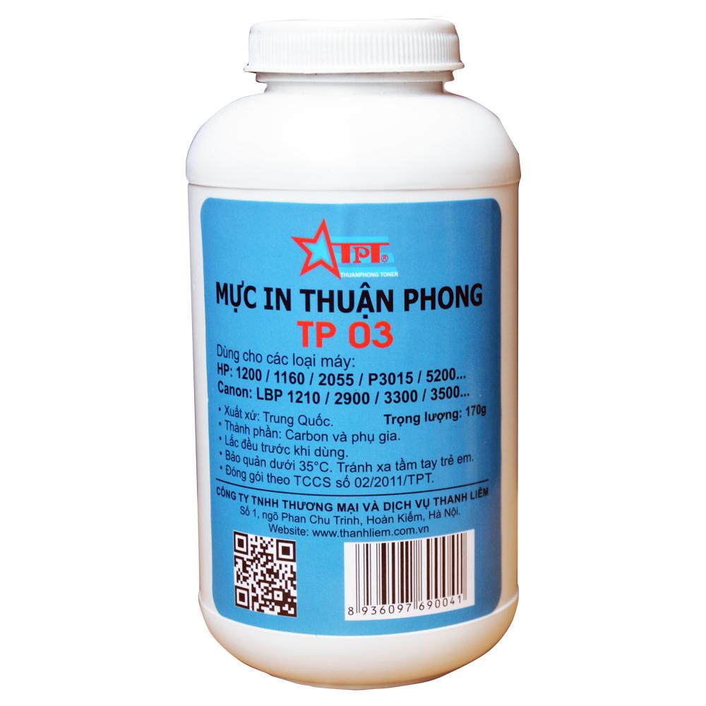 Mực đổ Thuận Phong TP03 (170g) dùng cho máy in HP / Canon