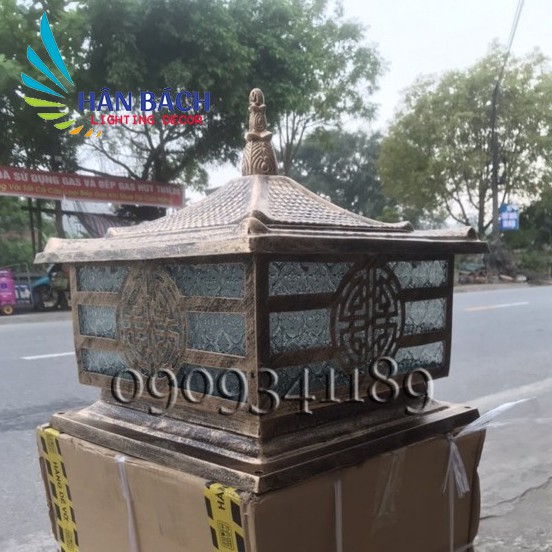 [HCM]Đèn Trụ Cổng Nhôm Đúc Giá Rẻ D400