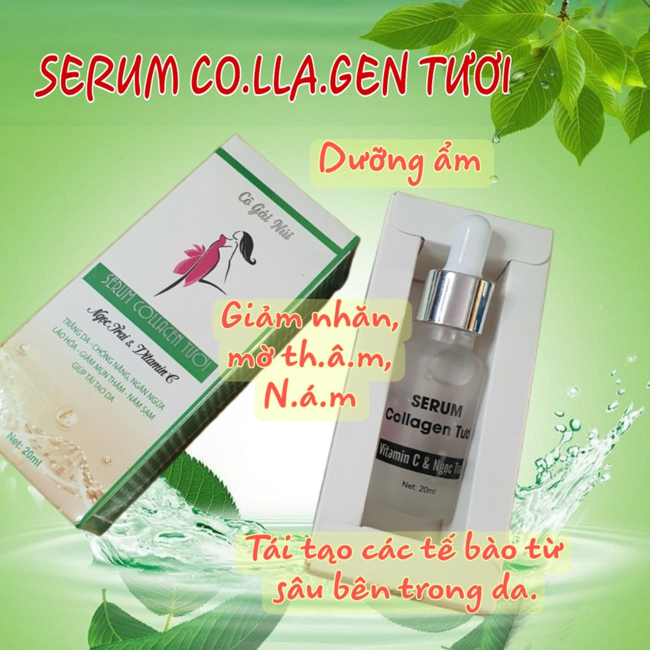 serum + kem Face cô gái núi