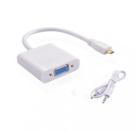 Cáp chuyển Micro HDMI sang VGA có âm thanh