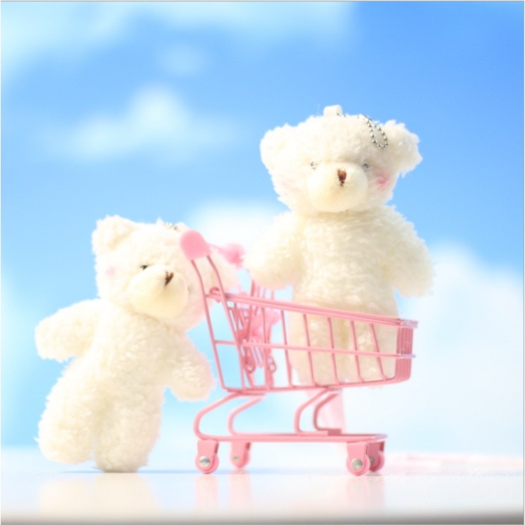Móc Khóa Trang Trí Gấu Bông Siêu Dễ Thương