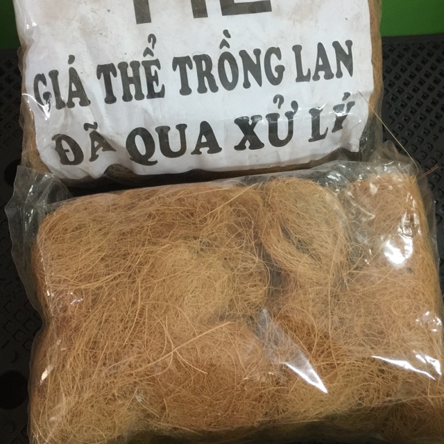 Xơ dừa sợi trồng lan đã qua xử lý