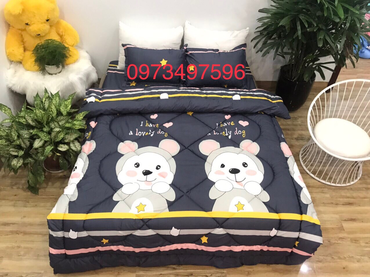 Vỏ Chăn Có Khoá Kéo Cotton Poly 2M2 X2M