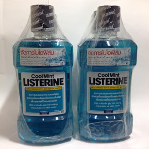 Combo 2 chai nước súc miệng LISTERINE Thái Lan 250ml