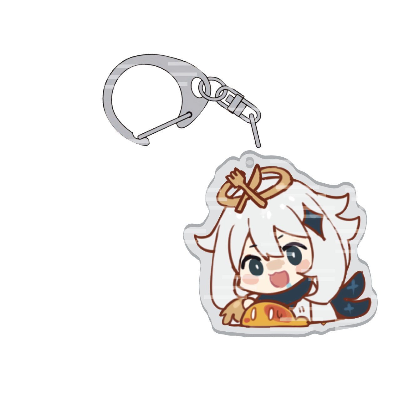 Móc khóa Game Genshin Impact hình Paimon Aether chibi dễ thương