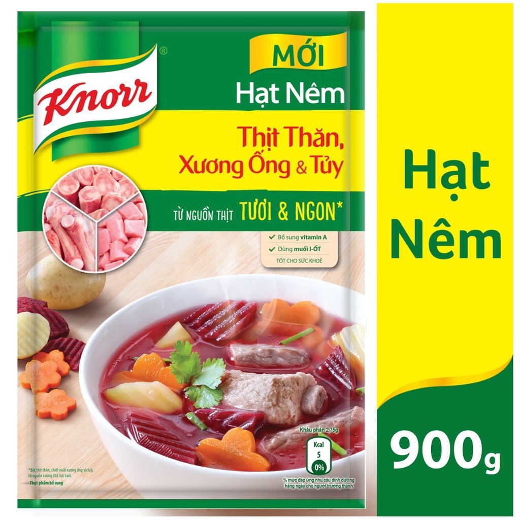 Hạt nêm Knorr Thịt thăn xương ống&tủy 900g
