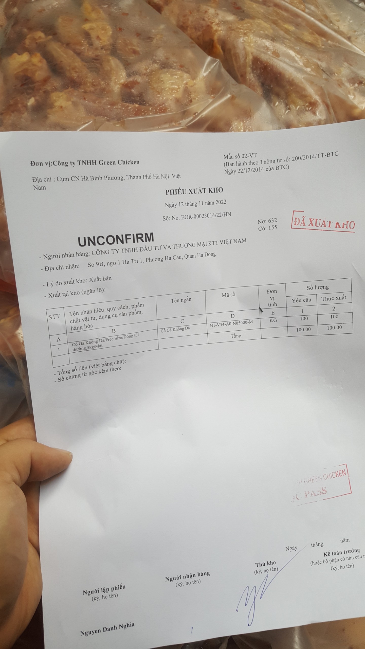 Cổ Gà Xay Chất Lượng Cao Hàng Công Ty