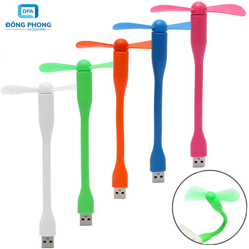 Quạt Mini Usb 2 Cánh Uốn Dẻo Cực Mát