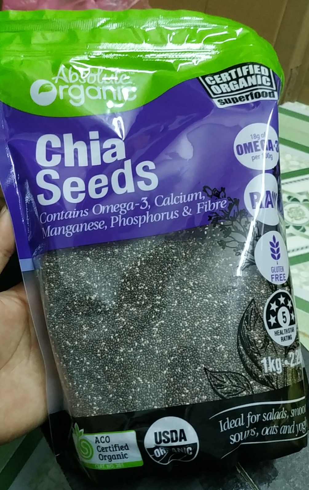 Hạt chia - gói 1kg - hàng chuẩn Úc
